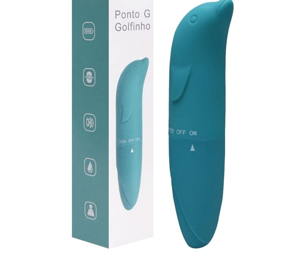 Vibrador Golfinho toque aveludado